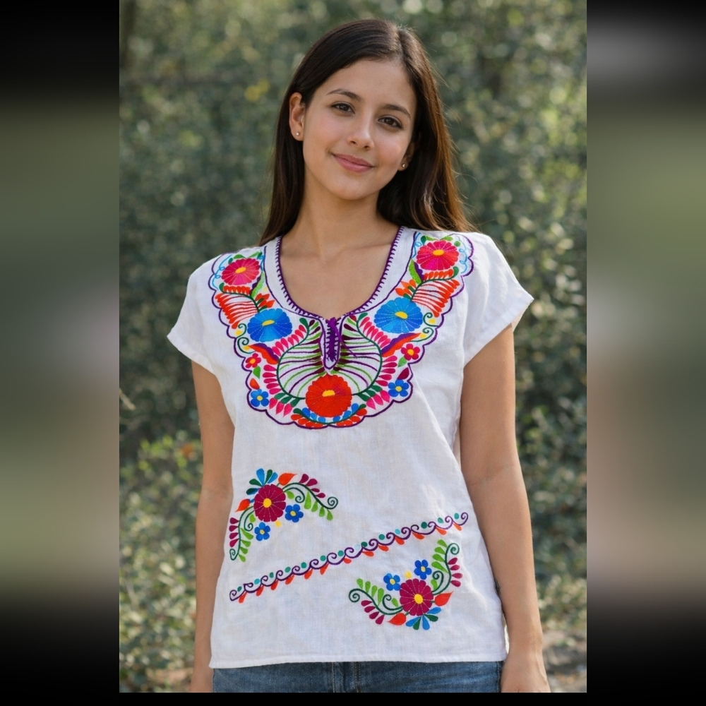 Embroidered Cinco De Mayo Blouse